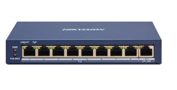 SWITCH HIKVISION DS-3E1309P-EI/M  8p PoE Fast Eth (9593)